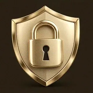 Shield with padlock — Red Lion