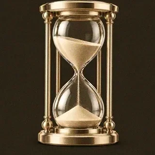 Ornate hourglass — Red Lion
