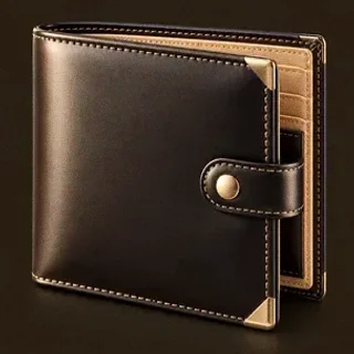 Leather bifold wallet — Red Lion
