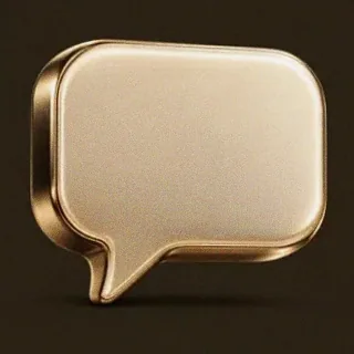 Gold speech bubble — Red Lion