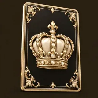 Royal crown card — Red Lion
