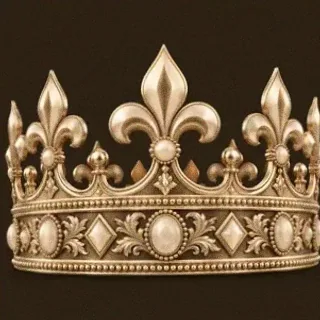 Ornate royal crown — Red Lion