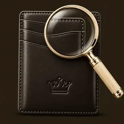 Wallet and magnifier — Red Lion