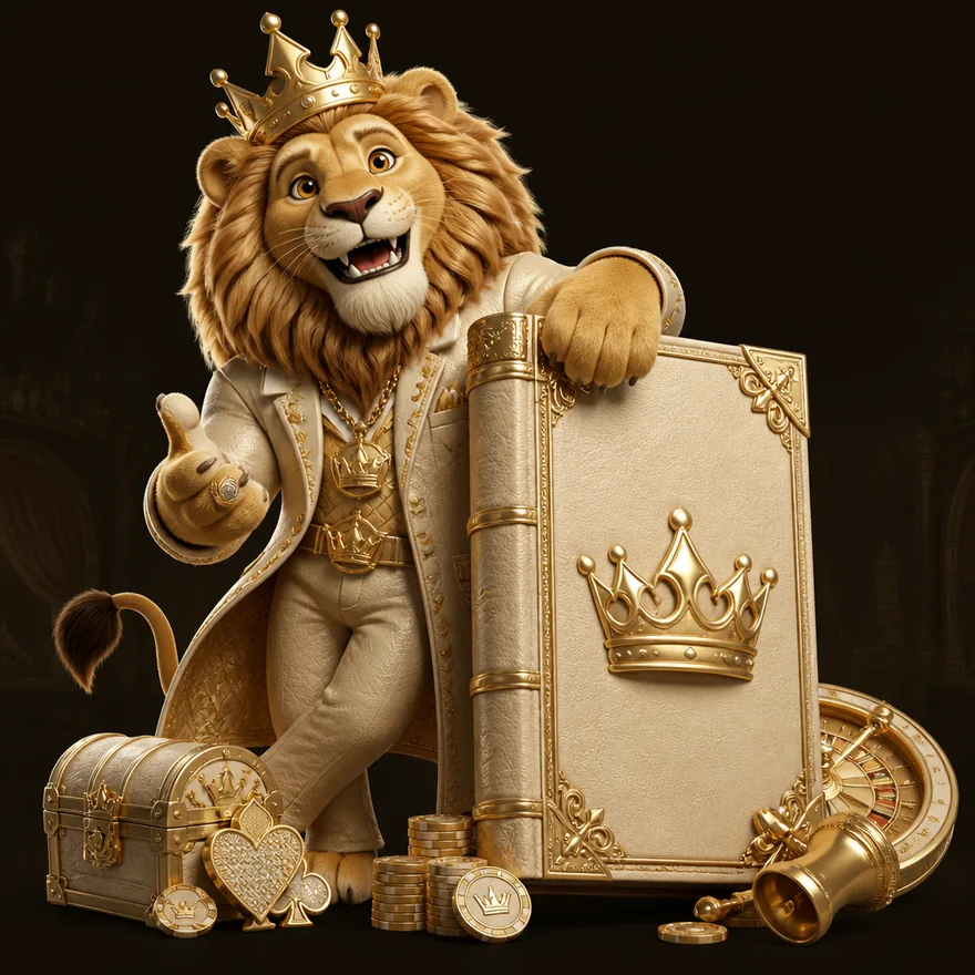 Ornate royal book — Red Lion
