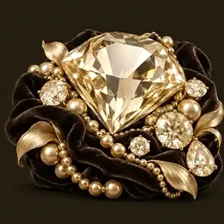 Faceted gemstone — Red Lion