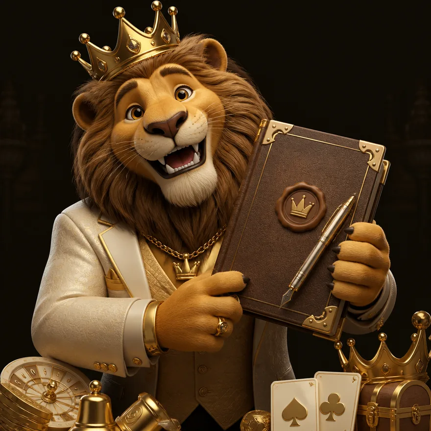 Leather casino ledger — Red Lion
