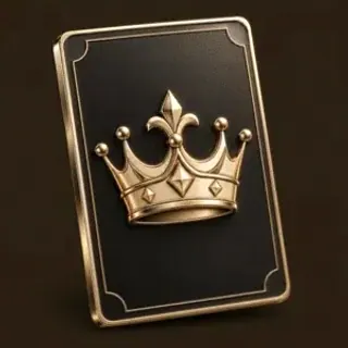 Crowned casino card — Red Lion