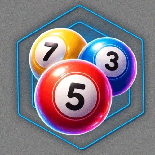 Numbered bingo balls
